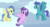 Size: 1160x624 | Tagged: safe, screencap, clear skies, open skies, sunshower, pegasus, pony, g4, my little pony: friendship is magic, tanks for the memories, background pony, cloud, cropped, female, flying, hoof on chest, male, mare, stallion, trio, who's on first?