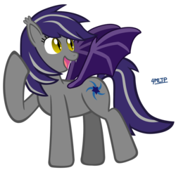 Size: 1000x969 | Tagged: safe, artist:4mltp, oc, oc only, oc:stellar expanse, bat pony, pony, simple background, solo, transparent background, vector