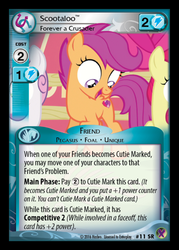 Size: 358x500 | Tagged: safe, apple bloom, scootaloo, sweetie belle, crusaders of the lost mark, g4, ccg, enterplay, marks in time, merchandise
