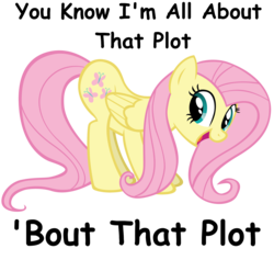 Size: 2719x2579 | Tagged: safe, edit, fluttershy, pegasus, pony, g4, all about that bass, ass up, butt shake, comic sans, female, high res, mare, meghan trainor, simple background, solo, song reference, text edit, transparent background