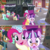 Size: 2560x2540 | Tagged: safe, screencap, bon bon, bow bonnet, doctor whooves, lyra heartstrings, pinkie pie, rising yeast, snowfall frost, spirit of hearth's warming presents, starlight glimmer, sweetie drops, time turner, earth pony, pony, a hearth's warming tail, g4, animation error, discovery family logo, high res, male, missing accessory, stallion