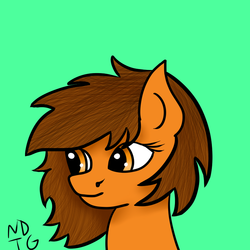 Size: 800x800 | Tagged: safe, artist:thunderboltgrimdark, oc, oc only, oc:venus spring, smiling, solo