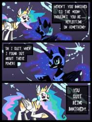 Size: 795x1054 | Tagged: safe, artist:invaderkwin, nightmare moon, princess celestia, g4, almighty tallest, comic, crossover, invader zim