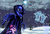 Size: 1024x694 | Tagged: safe, artist:shimmycocopuffssx1, princess luna, snowfall frost, spirit of hearth's warming yet to come, starlight glimmer, a hearth's warming tail, g4, my little pony: friendship is magic, cloak, clothes, dancing, magic, scene interpretation, snow, snowfall, spread wings