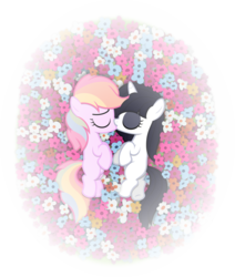 Size: 2540x2995 | Tagged: safe, artist:zacatron94, oc, oc only, oc:soda pop, female, filly, high res, kissing, lesbian