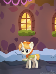 Size: 1013x1330 | Tagged: safe, artist:kaylemi, the little match filly, a hearth's warming tail, g4, female, filly, solo