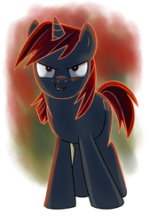 Size: 2480x3507 | Tagged: safe, artist:yulyeen, oc, oc only, pony, unicorn, edgy, high res, solo
