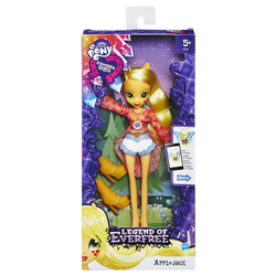 Size: 1000x1000 | Tagged: safe, applejack, equestria girls, g4, my little pony equestria girls: legend of everfree, official, camp fashion show outfit, doll, equestria girls logo, irl, photo, toy