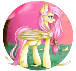 Size: 2120x2000 | Tagged: safe, artist:starletxox, fluttershy, g4, feather, female, high res, solo