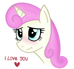 Size: 1400x1300 | Tagged: safe, artist:radek1212, twinkleshine, pony, g4, blushing, female, heart, solo