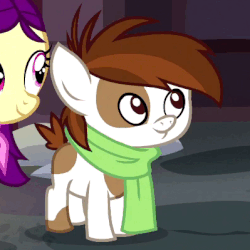 Size: 399x399 | Tagged: safe, screencap, boysenberry, pipsqueak, snowfall frost, starlight glimmer, earth pony, pony, a hearth's warming tail, g4, animated, bitch, clothes, colt, cute, doll, eye shimmer, eyes closed, frown, grin, hug, killjoy, levitation, magic, male, moral event horizon, no fun allowed, open mouth, perry the platypus, phineas and ferb, pipsqueakabuse, plushie, pouting, sad, scarf, smiling, solo focus, squee, stealing, telekinesis, toy, walking, wide eyes