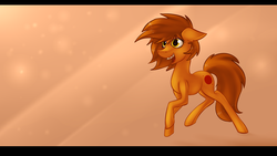 Size: 4000x2250 | Tagged: safe, artist:marsminer, oc, oc only, oc:venus spring, braces, female, high res, mare, smiling, solo, venus spring actually having a pretty good time, wallpaper