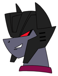 Size: 555x718 | Tagged: safe, artist:combatkaiser, crossover, ponified, simple background, starscream, transformers, transformers animated, transparent background