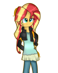 Size: 1350x1700 | Tagged: safe, artist:aimycat, sunset shimmer, equestria girls, g4, female, solo