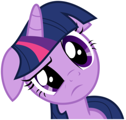 Size: 1434x1363 | Tagged: safe, artist:jp, derpibooru exclusive, twilight sparkle, pony, unicorn, g4, .svg available, female, floppy ears, looking at you, simple background, solo, svg, transparent background, unicorn twilight, vector