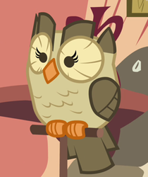 Size: 254x302 | Tagged: safe, screencap, owlowiscious, bird, owl, g4, just for sidekicks, cropped, male, perching, solo