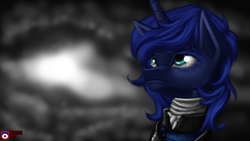 Size: 3840x2160 | Tagged: safe, artist:tsaritsaluna, princess luna, g4, clothes, cloud, high res