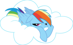 Size: 4218x2600 | Tagged: safe, artist:fonypony, rainbow dash, g4, cloud, female, high res, solo