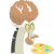 Size: 1000x1000 | Tagged: safe, artist:joey, discord, derpibooru, g4, what about discord?, afro, badge, beard, bob ross, bust, derpibooru badge, facial hair, male, meta, moustache, palette, portrait, simple background, solo, transparent background