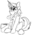 Size: 2282x2478 | Tagged: safe, artist:ralek, oc, oc only, oc:b.b., pony, cute, high res, male, monochrome, stallion