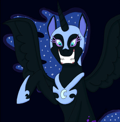 Size: 1700x1726 | Tagged: source needed, safe, artist:misseljebel, nightmare moon, g4, female, solo