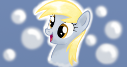 Size: 1366x728 | Tagged: safe, artist:gaelledragons, derpy hooves, pegasus, pony, g4, bust, female, mare, portrait, solo