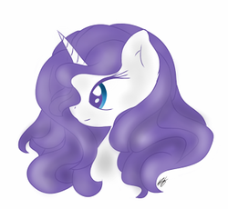 Size: 319x293 | Tagged: safe, artist:cute_pinkie7, rarity, g4, bust, female, portrait, solo