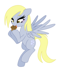 Size: 1209x1500 | Tagged: safe, artist:va1ly, derpy hooves, pegasus, pony, g4, blushing, female, licking, mare, solo, tongue out