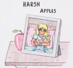 Size: 1208x1114 | Tagged: safe, artist:zoarenso, applejack, ms. harshwhinny, anthro, comic:harsh apples, g4, comic, harsh apples, mother and daughter