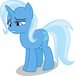 Size: 5054x5087 | Tagged: safe, artist:shutterflyeqd, trixie, pony, unicorn, g4, no second prances, absurd resolution, female, mare, photoshop, sad, simple background, solo, transparent background, vector