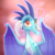 Size: 704x703 | Tagged: safe, artist:hellticket, princess ember, dragon, g4, gauntlet of fire, cute, dragoness, emberbetes, female, heart, heart eyes, icon, looking at you, solo, wingding eyes