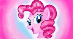 Size: 1366x728 | Tagged: safe, artist:gaelledragons, pinkie pie, g4, bust, female, portrait, solo