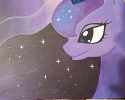 Size: 1279x1024 | Tagged: safe, artist:poniesoftexas, derpibooru exclusive, princess luna, g4, female, solo, traditional art