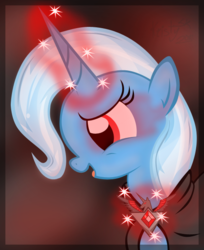 Size: 492x604 | Tagged: safe, artist:kristysk, trixie, pony, unicorn, g4, alicorn amulet, female, magic, mare, solo