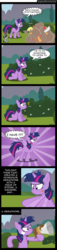Size: 810x3559 | Tagged: dead source, safe, artist:kingtoby19, apple bloom, scootaloo, sweetie belle, twilight sparkle, squirrel, g4, lesson zero, ball of violence, comic, cutie mark crusaders, dave the barbarian, megaphone, reference, sidemouth, string, twilight snapple