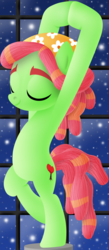 Size: 470x1080 | Tagged: safe, artist:silberhase, tree hugger, pony, g4, on your marks, bipedal, female, modeling, nude yoga, solo, tree pose