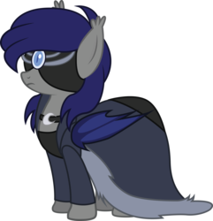 Size: 2854x2959 | Tagged: safe, artist:duskthebatpack, oc, oc only, oc:the moonlight songtress, bat pony, pony, blindfold, clothes, crescent moon, female, high res, jewelry, moon, necklace, priestess, robes, simple background, solo, transparent background, vector