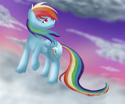 Size: 1200x1000 | Tagged: safe, artist:silent-x-sketch, rainbow dash, pony, g4, cloud, female, solo