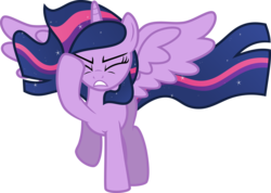 Size: 12414x8859 | Tagged: safe, artist:decprincess, twilight sparkle, alicorn, pony, g4, twilight's kingdom, absurd resolution, female, mare, simple background, solo, transparent background, twilight sparkle (alicorn), vector