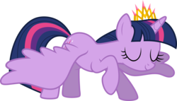 Size: 15462x8856 | Tagged: safe, artist:decprincess, twilight sparkle, alicorn, pony, g4, twilight's kingdom, absurd resolution, bowing, female, mare, simple background, solo, transparent background, twilight sparkle (alicorn), vector