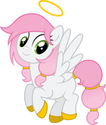 Size: 7277x8601 | Tagged: safe, artist:decprincess, oc, oc only, oc:light grace, absurd resolution, halo, simple background, solo, transparent background, vector