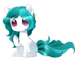 Size: 1670x1302 | Tagged: safe, artist:haydee, oc, oc only, oc:dew droplet, earth pony, pony, chibi, female, mare, simple background, solo, transparent background