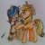 Size: 1812x1828 | Tagged: safe, artist:waterloks, applejack, oc, g4, traditional art