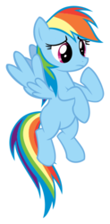 Size: 263x533 | Tagged: safe, artist:atmunn, artist:sollace, derpibooru exclusive, rainbow dash, pony, g4, tanks for the memories, .svg available, female, floating, missing cutie mark, raised hoof, show accurate, simple background, solo, svg, transparent background, vector