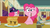 Size: 1920x1080 | Tagged: safe, screencap, lucky breaks, pinkie pie, earth pony, pony, the clone that got away, g4, the saddle row review, too many pinkie pies, /co/nrad, blink and you'll miss it, booth, cafe, callback, clone, diner, discovery family logo, eating, faic, fedora, food, frown, grin, hat, implied mirror pool, looking at you, looking back, maple syrup, messy eating, mirror pool, pancakes, pinkie clone, plate, puffy cheeks, raised eyebrow, restaurant, revelation, salt shaker, self ponidox, smirk, syrup, table, who knows, wide eyes