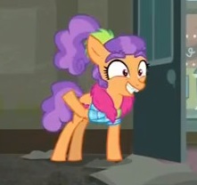 Size: 221x208 | Tagged: safe, screencap, plaid stripes, g4, the saddle row review, female, grin, solo