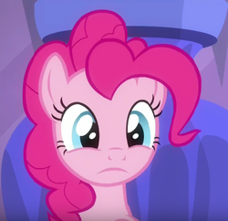 Size: 448x434 | Tagged: safe, screencap, pinkie pie, g4, the saddle row review, cute, female, solo