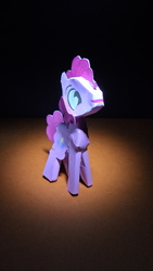 Size: 2592x4608 | Tagged: safe, artist:puffinstudios, pinkie pie, g4, bubble berry, craft, high res, irl, papercraft, photo, rule 63