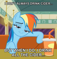 Size: 693x713 | Tagged: safe, screencap, rainbow dash, g4, the saddle row review, cider, dashaholic, faic, meme, rainbow dash is best facemaker