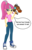 Size: 3500x5500 | Tagged: dead source, safe, artist:razethebeast, sour sweet, equestria girls, g4, absurd resolution, buzz blades, clothes, dialogue, flash puppet, freckles, new outfit, open mouth, pants, ratchet and clank, serious face, shoes, simple background, sneakers, speech bubble, transparent background, vector